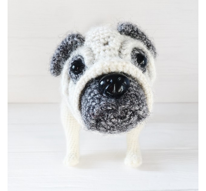 Plush pug dog