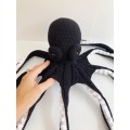 Big stuffed octopus black
