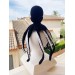 Big stuffed octopus black