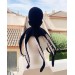 Big stuffed octopus black