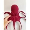 Big stuffed octopus red