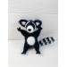 Stuffed raccoon toy