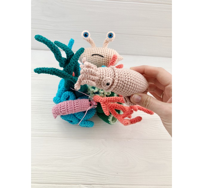 Coral reef stuffed animal
