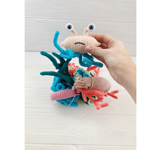 Coral reef stuffed animal
