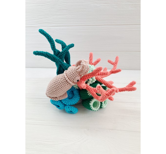 Coral reef stuffed animal