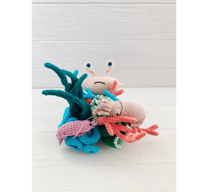 Coral reef stuffed animal
