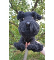 Black schnauzer stuffed animal