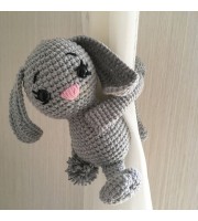 Bunny curtain tieback