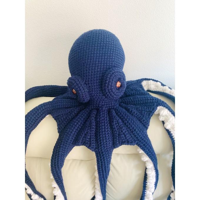 dark blue octopus plush