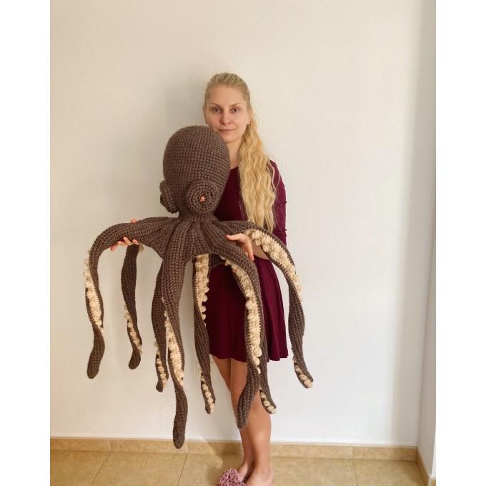 big stuffed brown octopus