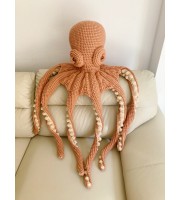 Giant stuffed octopus cream
