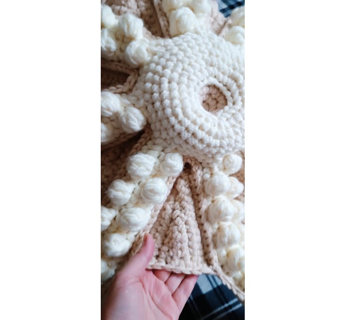 Giant stuffed octopus beige