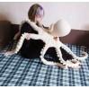 Giant stuffed octopus beige