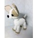 plush white chihuahua