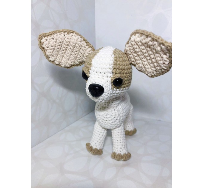 Plush white Chihuahua