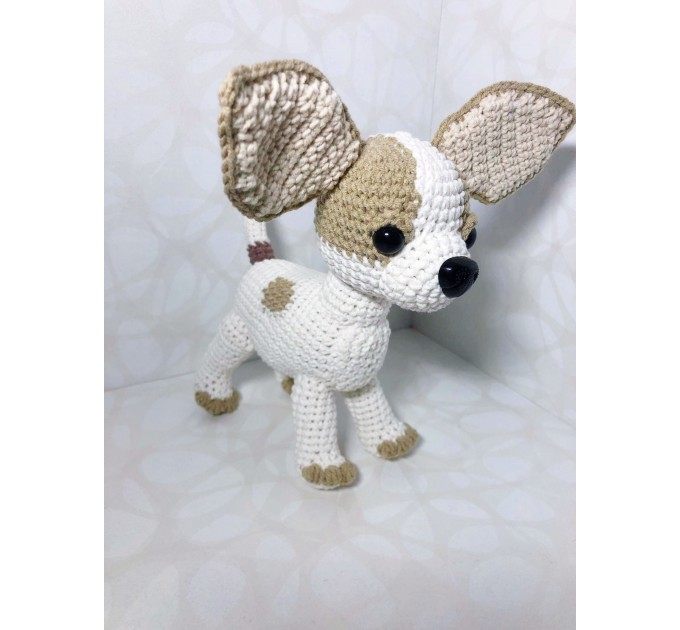 Plush white Chihuahua