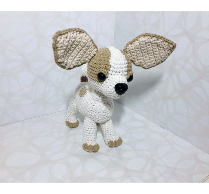 Plush white Chihuahua