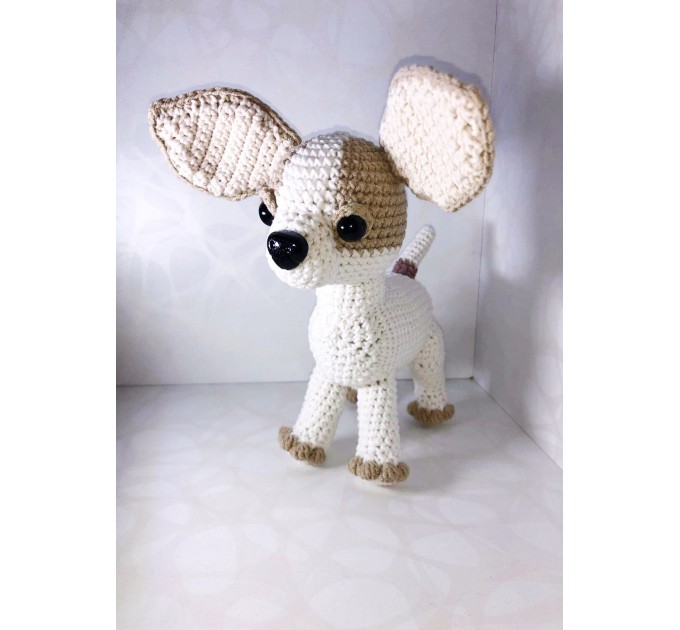 Plush white Chihuahua