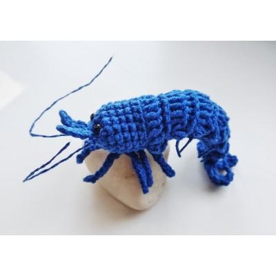 Shrimp blue toy