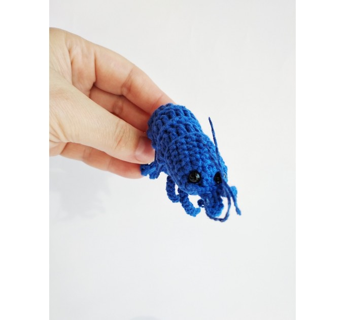 Shrimp blue toy