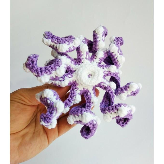 small purple octopus underside