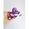 Stuffed small octopus purple