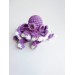Stuffed small octopus purple