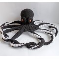 Large octopus black and white