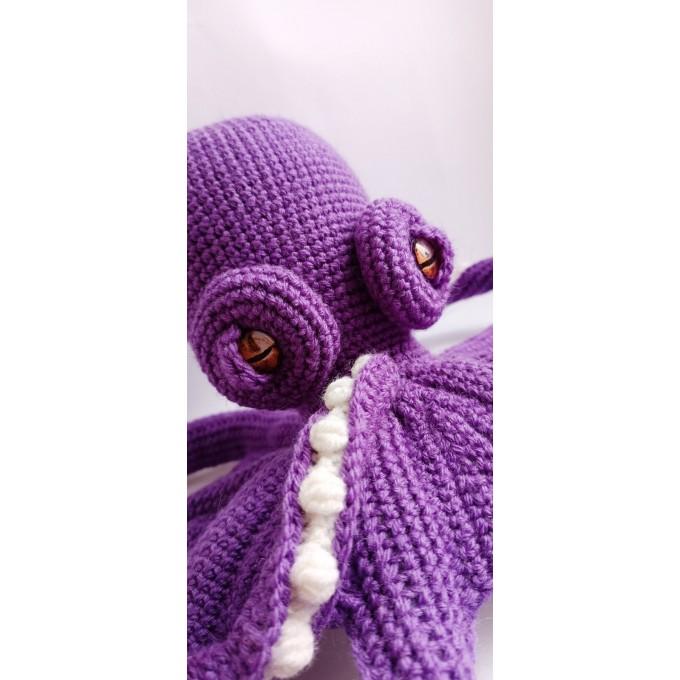 plush purple big octopus
