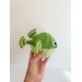 Puffer fish stuffed animal green