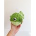 Puffer fish stuffed animal green
