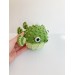Puffer fish stuffed animal green