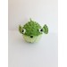 Puffer fish stuffed animal green