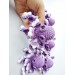 Stuffed small octopus purple