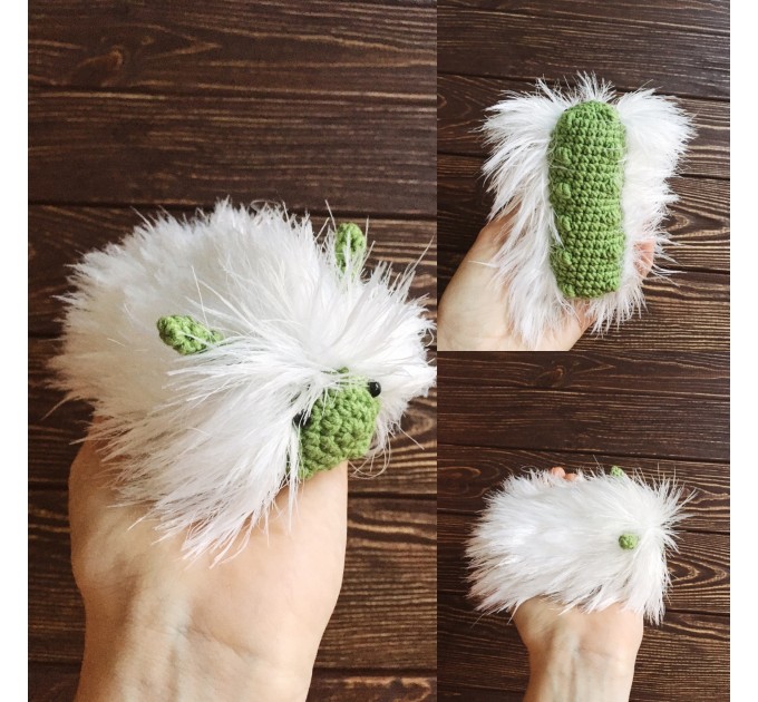 Stuffed furry caterpillar