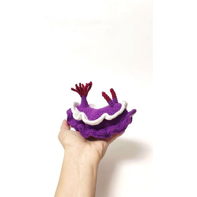 stuffed purple slug