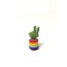 Cactus with victory fingers