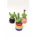 Cactus with victory fingers
