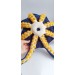 blue and yellow octopus underside