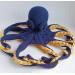 stuffed octopus blue and yellow