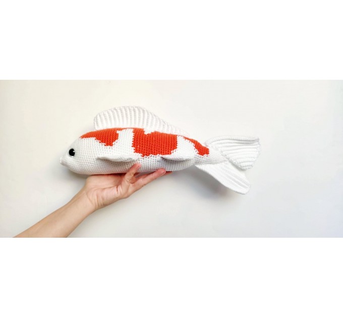 Stuffed koi fish orange
