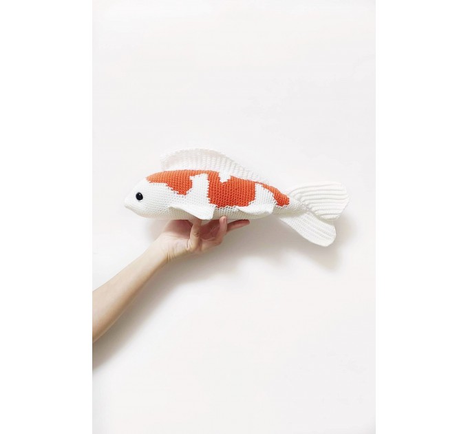 Stuffed koi fish orange