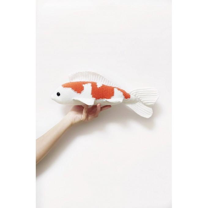 orange koi fish stuffed animal
