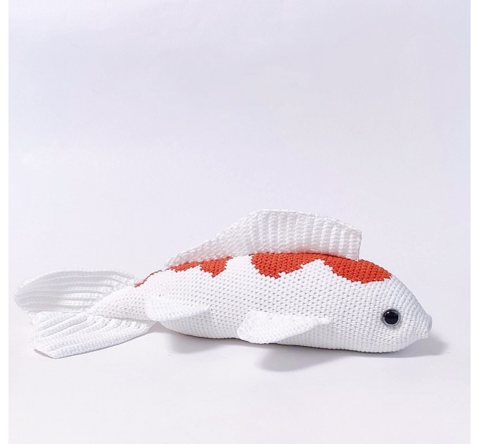 Stuffed koi fish orange