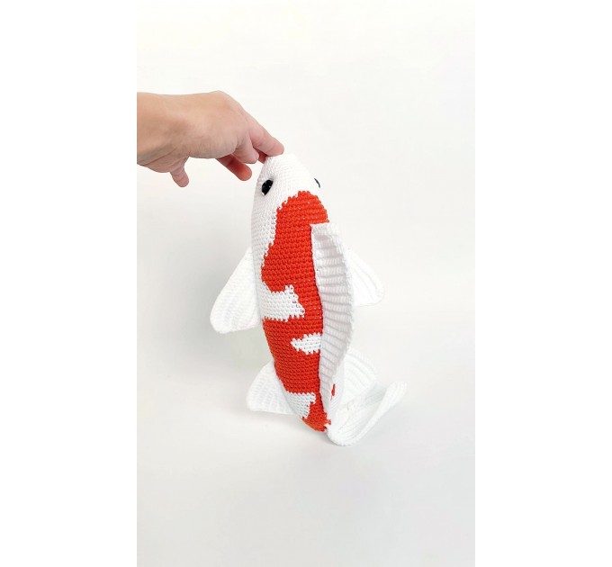 Stuffed koi fish orange