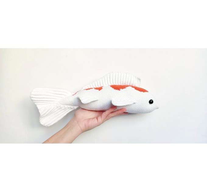 Stuffed koi fish orange