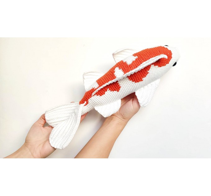 Stuffed koi fish orange