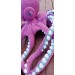 pink and teal octopus