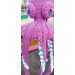 pink and teal stuffed octopus