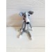 plush grey whippet dog